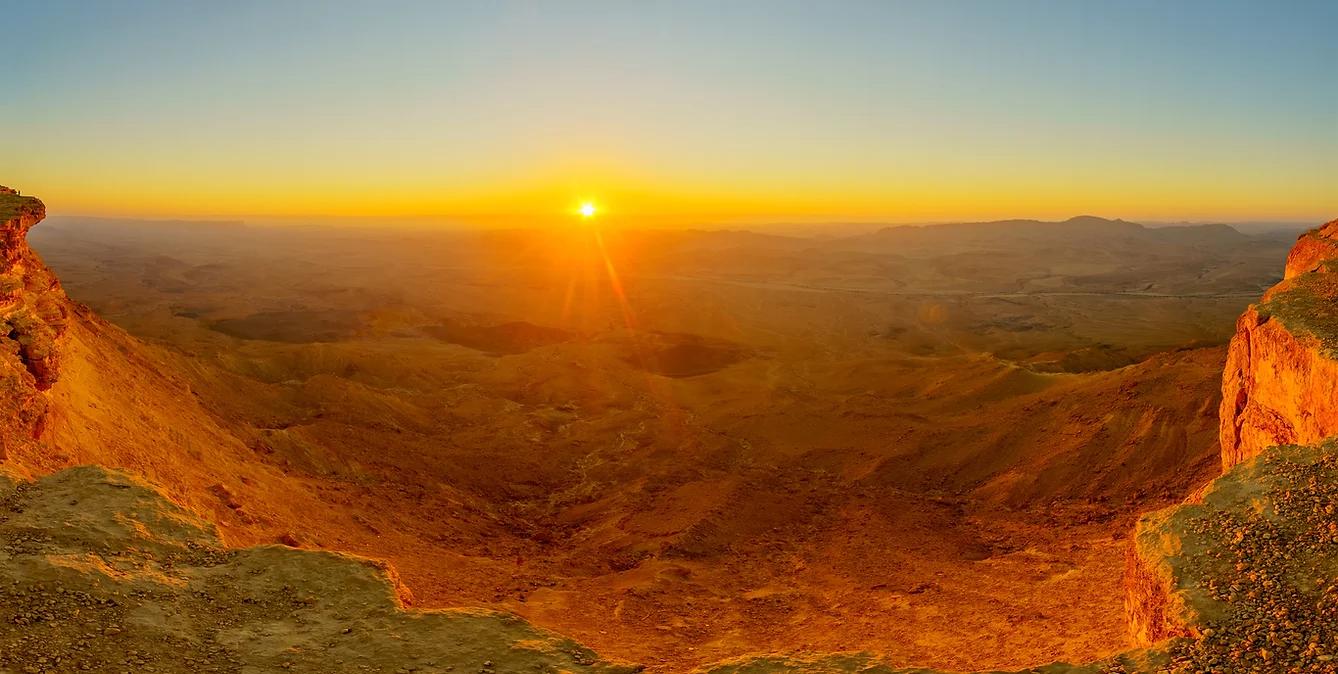 Sunset.